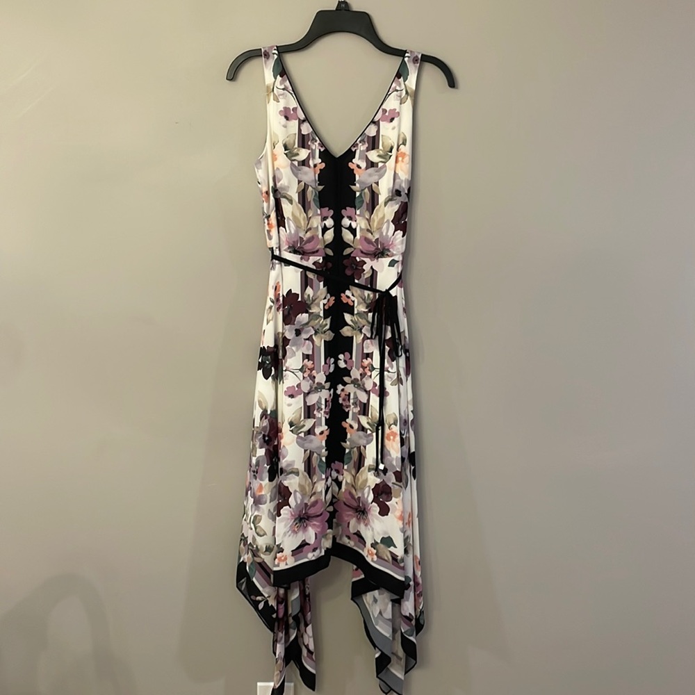 White House Black Market. Formal floral patterned dress. Barely worn, size 4